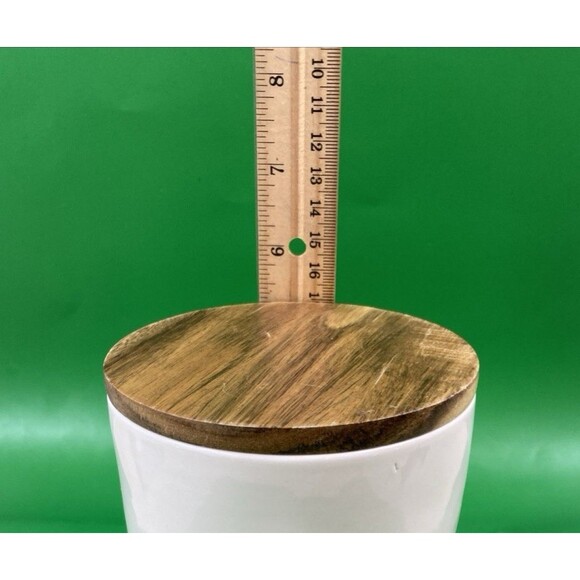 Rae Dunn Artisan Collection STORE Canister with Wooden Lid - Ceramic - Picture 10 of 10